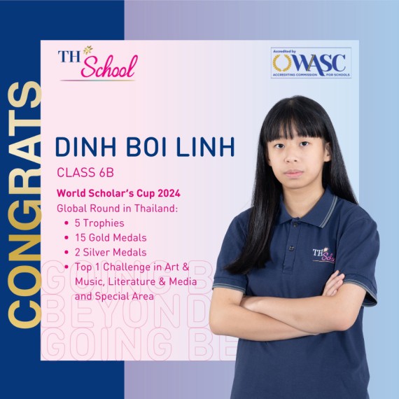 DINH BOI LINH	'S PRIZE COLLECTION AT WORLD SCHOLAR	'S CUP