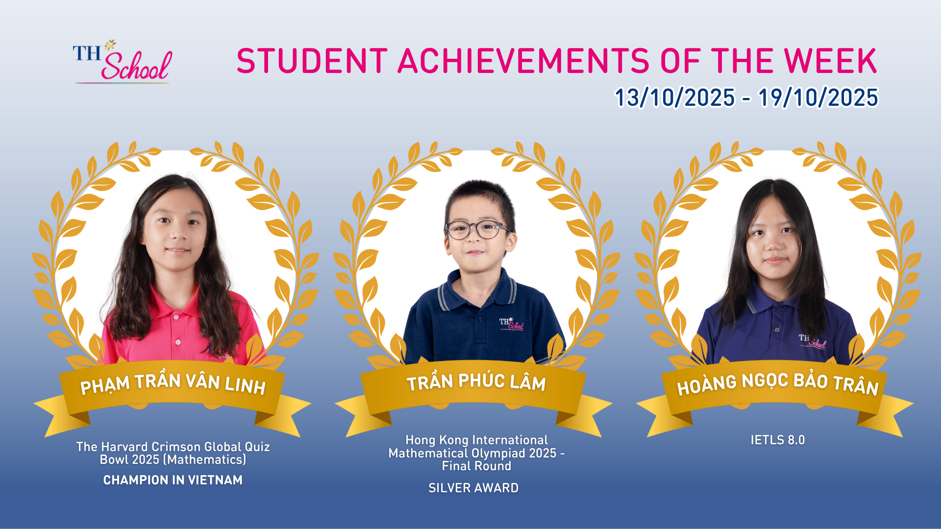 Student Achievements of the week (October 13–19, 2025)