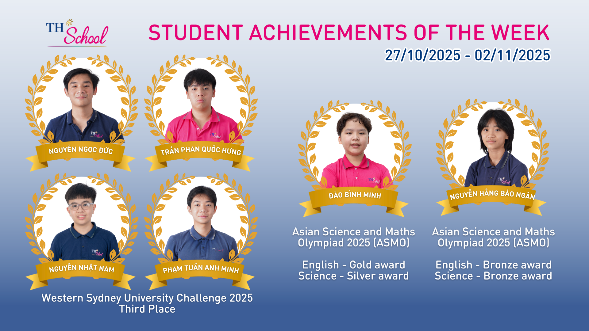 Student Achievements of the week (October 27 - November 2, 2025) - Part 2